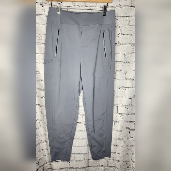 Athleta Trekkie North Jogger Pants Women's‎ Gray Zip Pockets Size 4P - Picture 1 of 6
